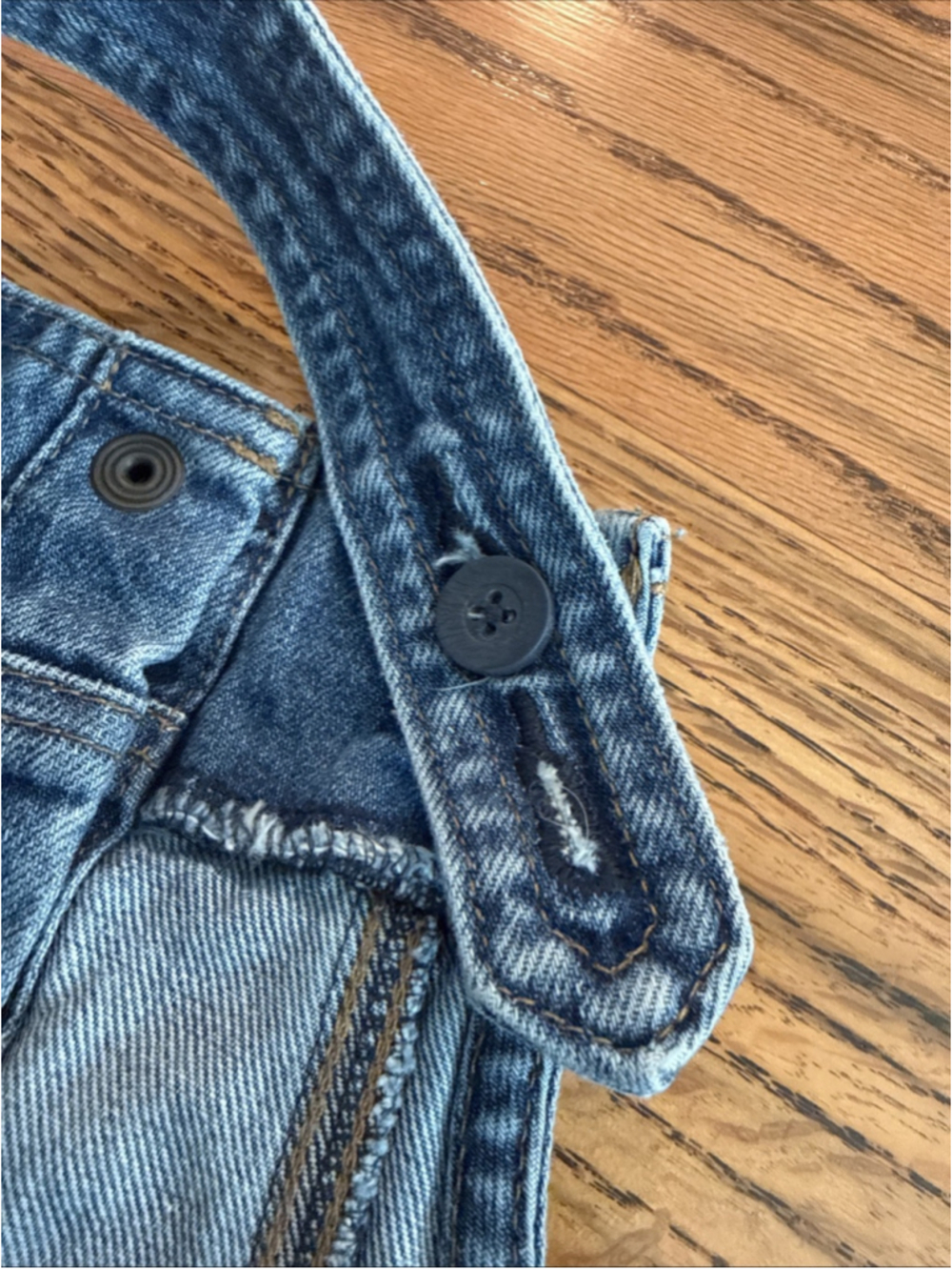 Gap Girls Overall Dresses Size 2T Lot Of 2 Black And Denim - Picture 7 of 7